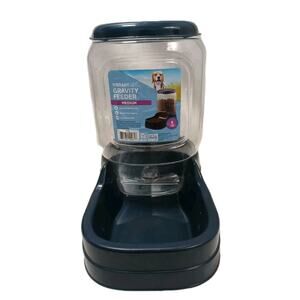 Vibrant Life Gravity Pet Feeder Sz Medium Dog Cat Water Food Dispenser Portable